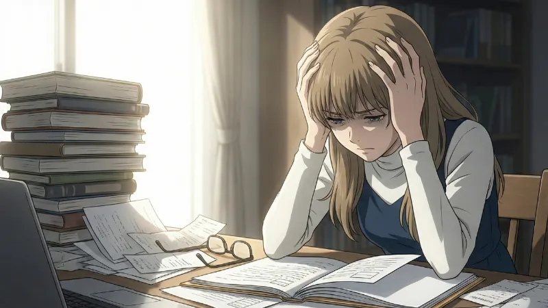 「読みたい本」がわからないで頭を抱える女性