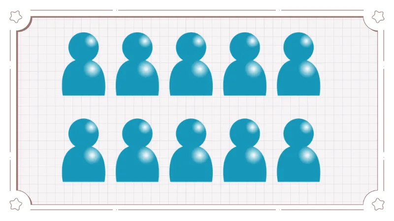【選び方2】違う作者の本を10人・10冊で選ぶ