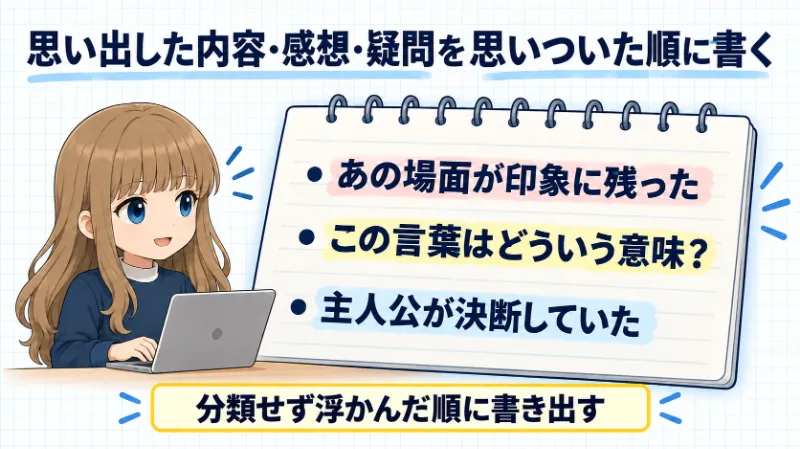 読んだ内容についてブレインダンプする