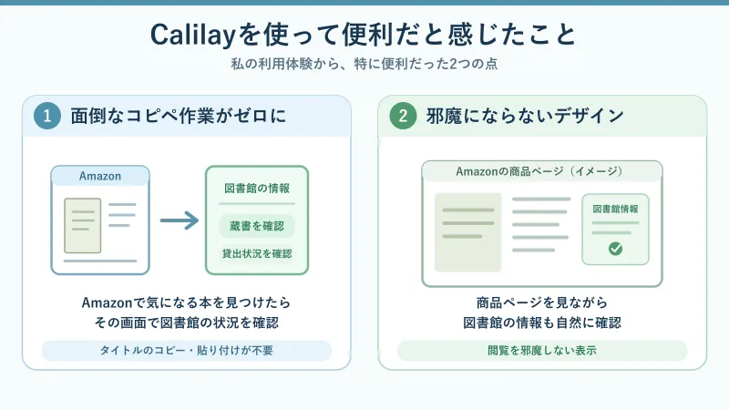 Calilayを使うメリット：2選